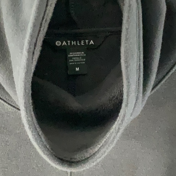 Athleta Oversized Cowl Neck Sweat Shirt with Pockets Size Medium - Picture 3 of 9